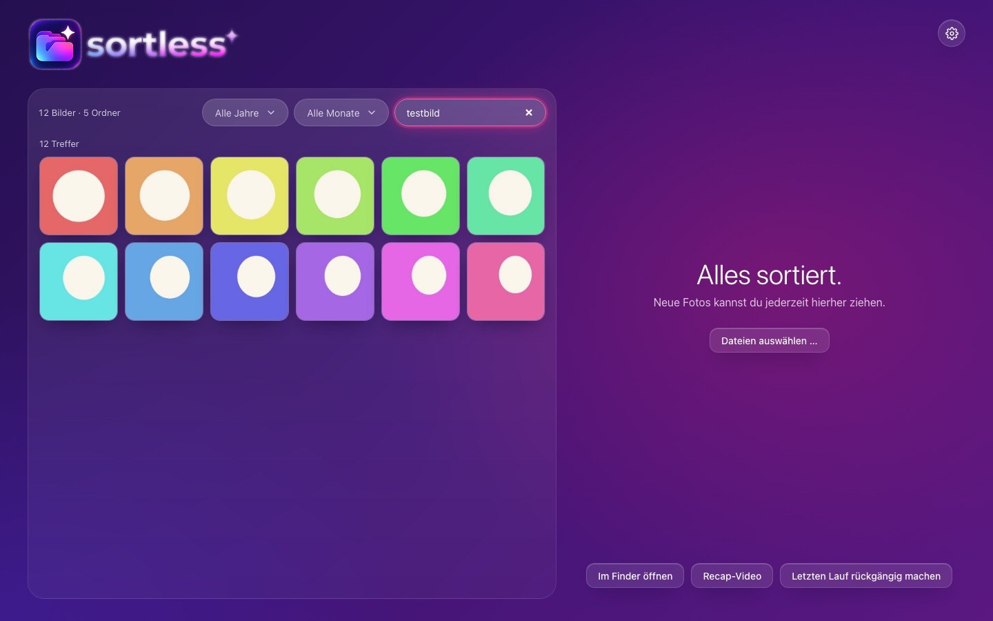 Suchergebnisse in sortless